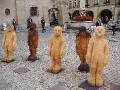 06 Sculpture at Muenster * Sculptures in the square in front of the Mnster * 800 x 600 * (231KB)
